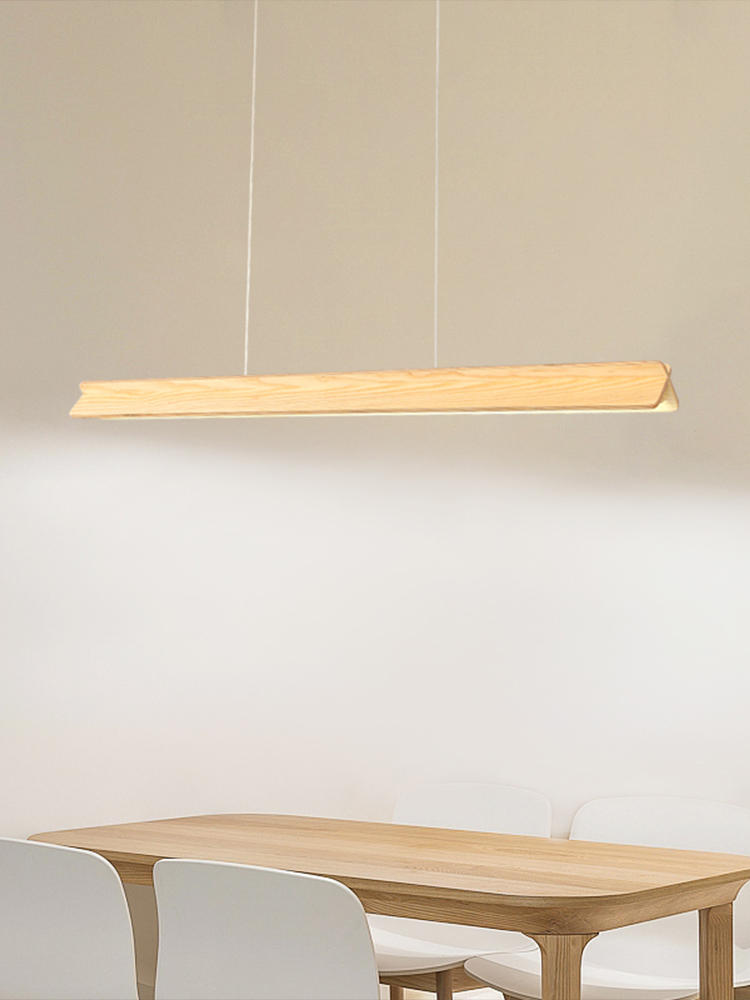 Faylinda Wooden Linear Pendant Lamp