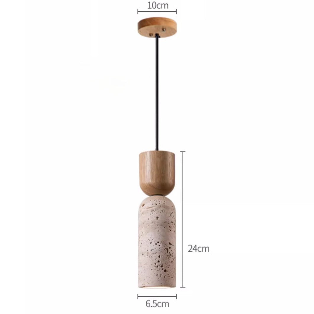 Caelun Stone Cylinder Pendant Light