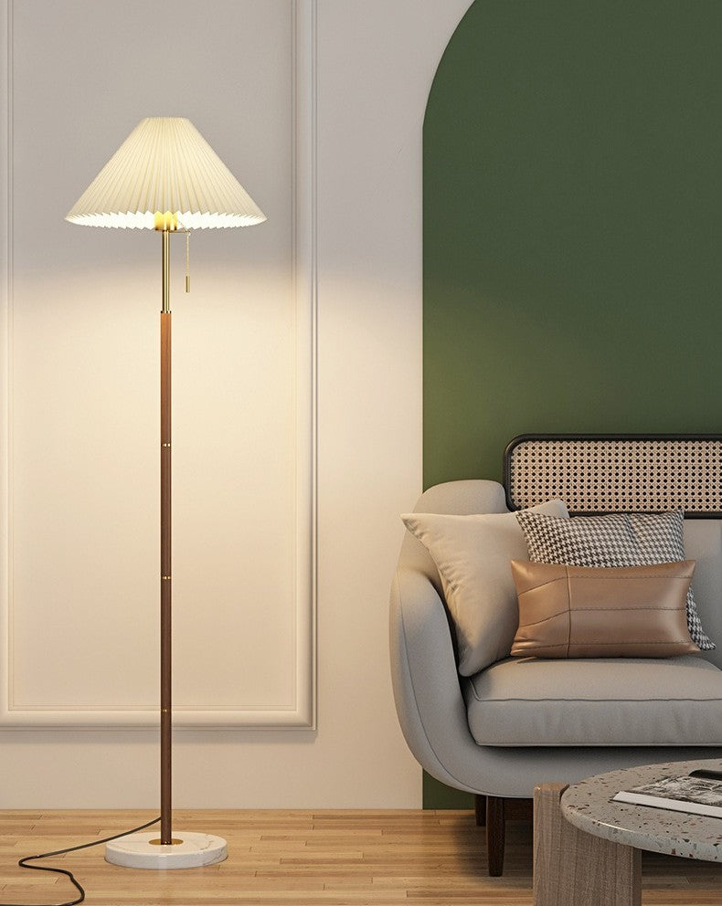 Tavira Pleated Cone Floor Lamp