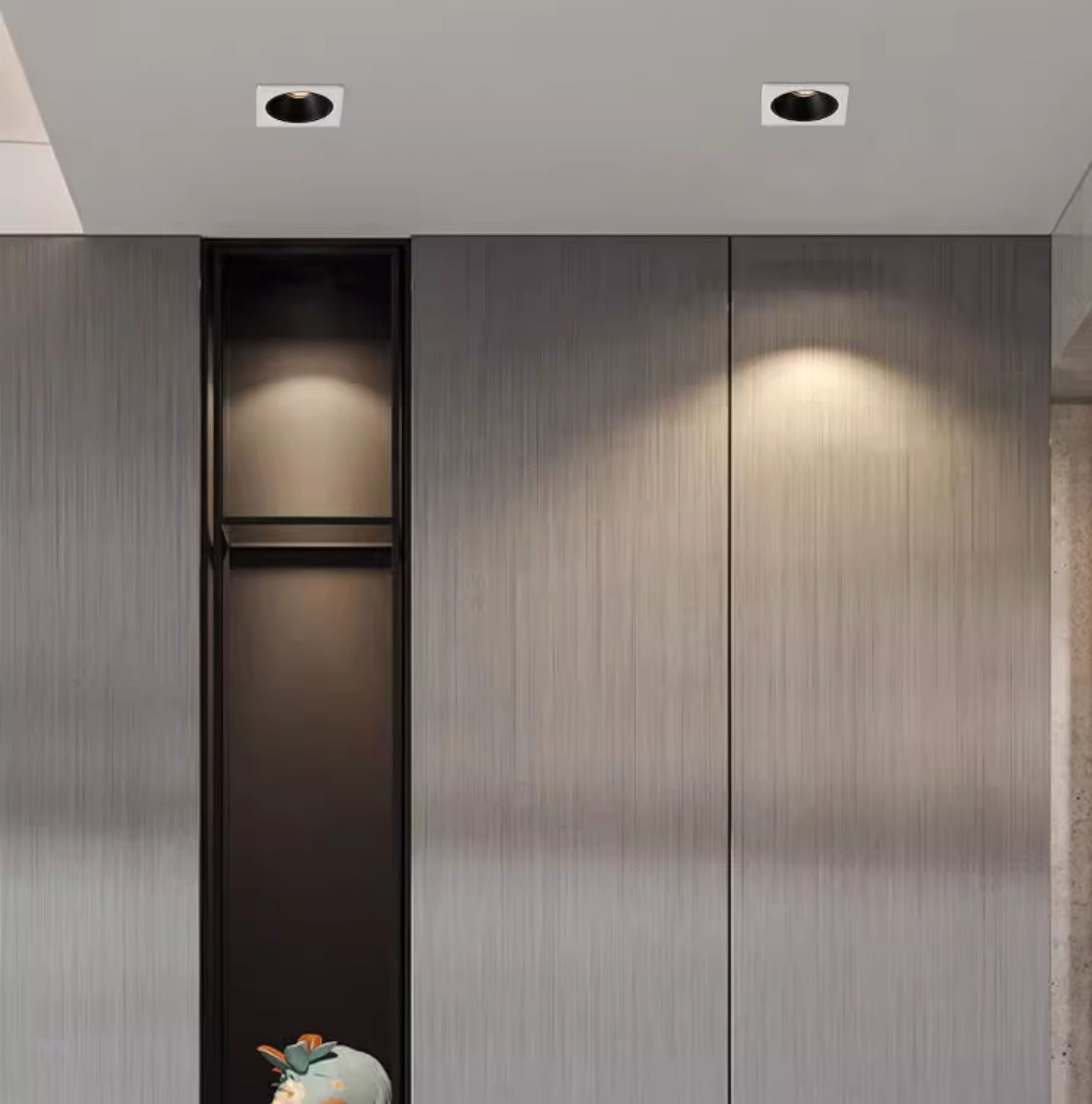 Nuka Single Recessed Anti-Glare Square Spotlight