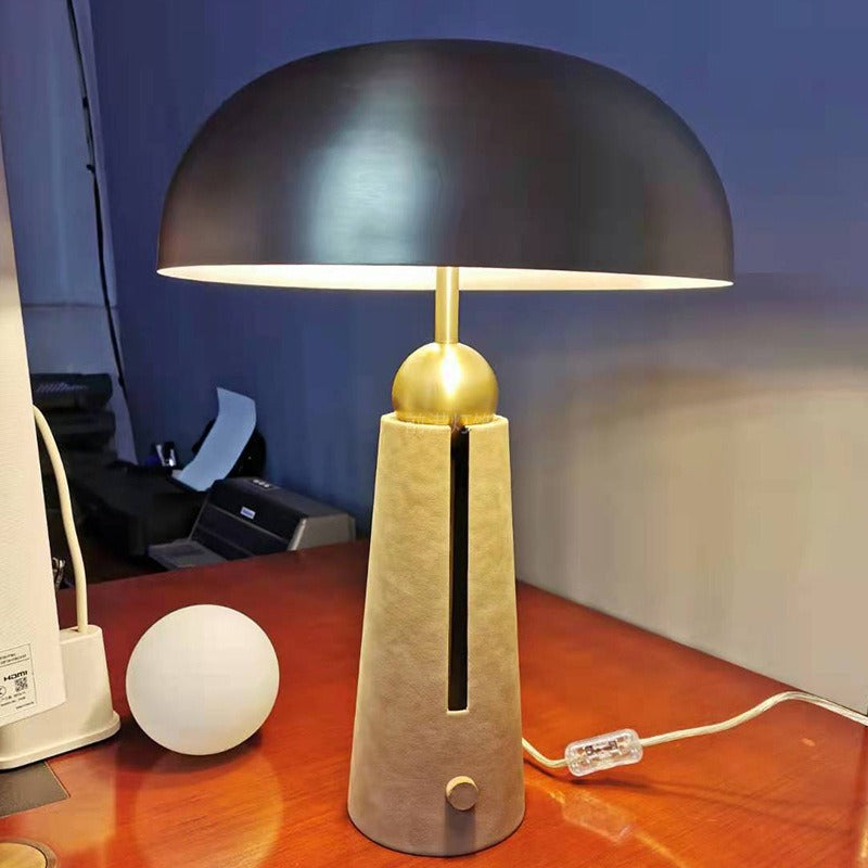 Thyra Dome-Top Sculptural Table Lamp