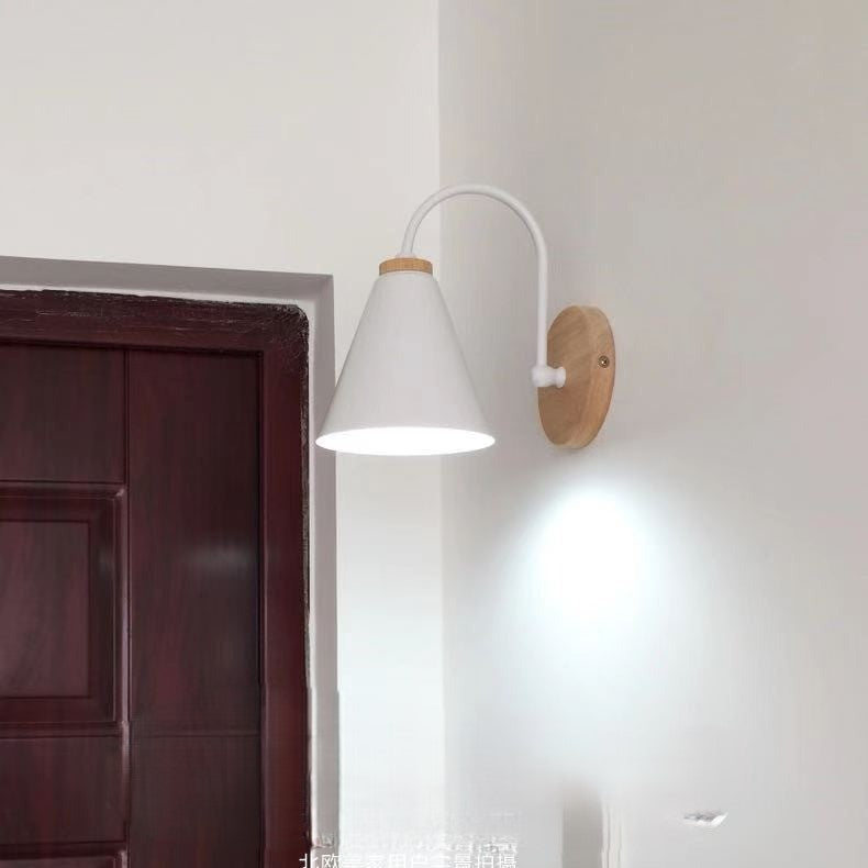 Malrik Scandinavian Cone Curve Wall Light