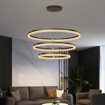 Sigrid Halo Tiered Ring Pendant Light
