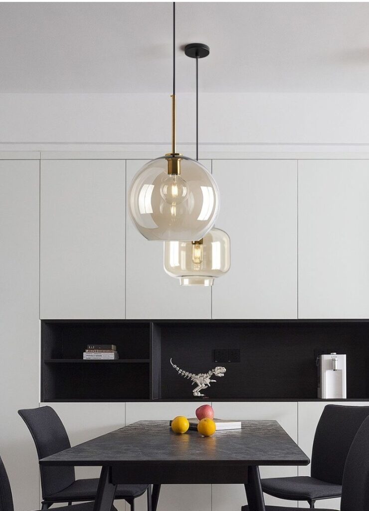 Orvex Brass Bubble Pendant Light
