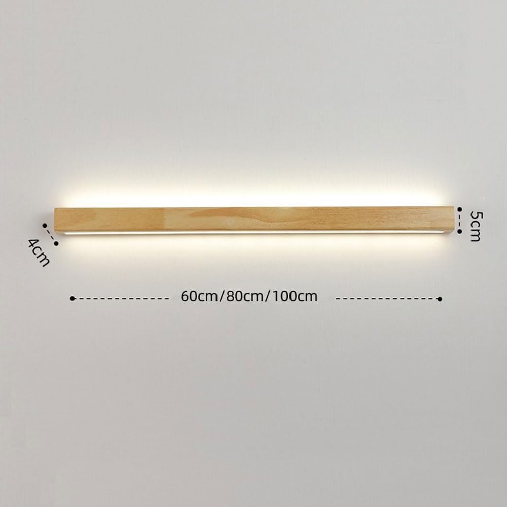 Absalomit Scandinavian Wooden Sleek Bar Wall Lamp