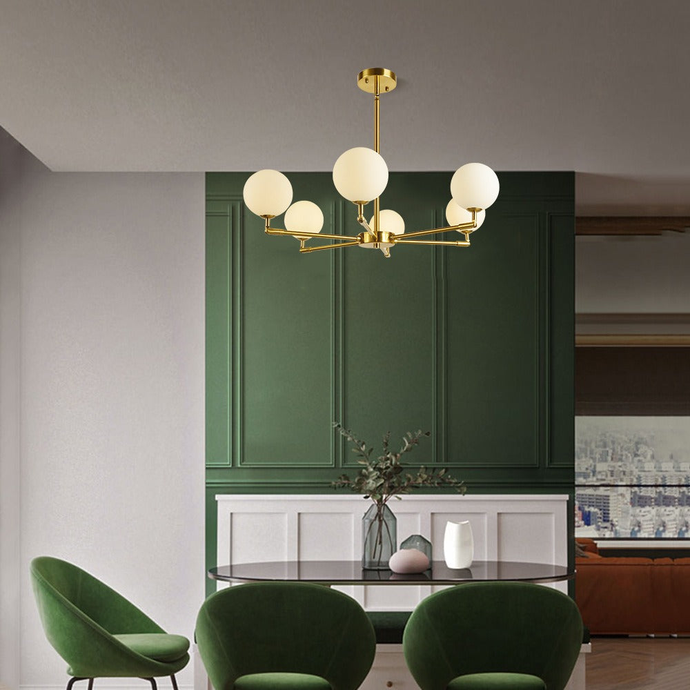 Zelvorn Brass Stellar Orbit Pendant Light