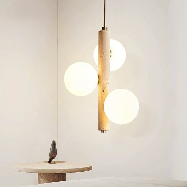 Trevona Stone Axis Pendant Light