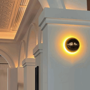 Pinatho Button Round Wall Light
