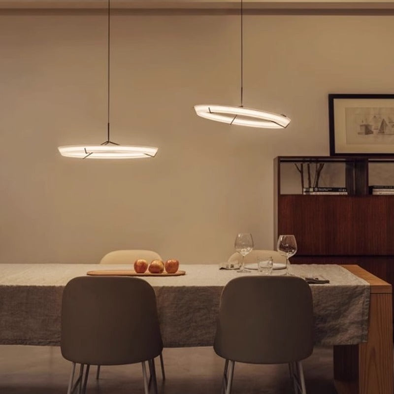 Vigga Suspended Sculptural Ring Pendant Light