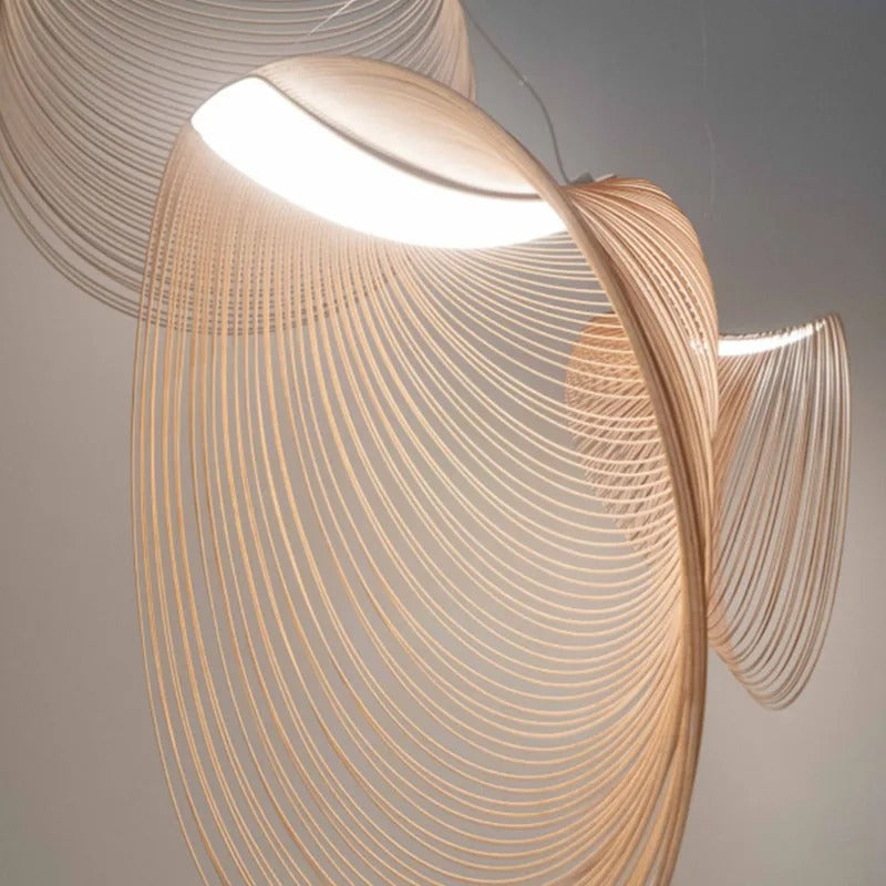Wabi-Sabi  Wavy Loops Pendant Lamp
