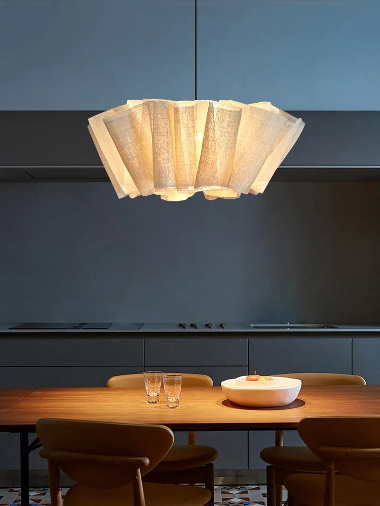 Herleifr Folded Pleats Organic Nature Pendant Lamp