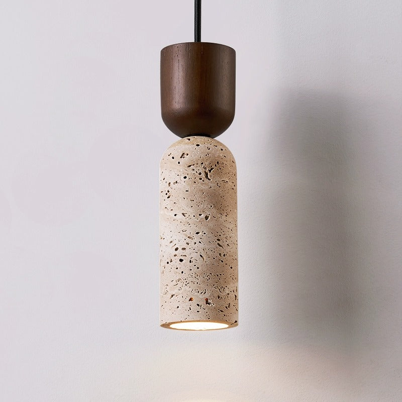 Caelun Stone Cylinder Pendant Light