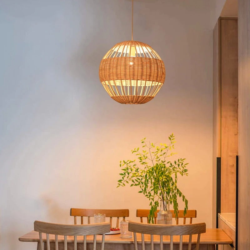 Rattami Rattan Round Ball Pendant Lamp