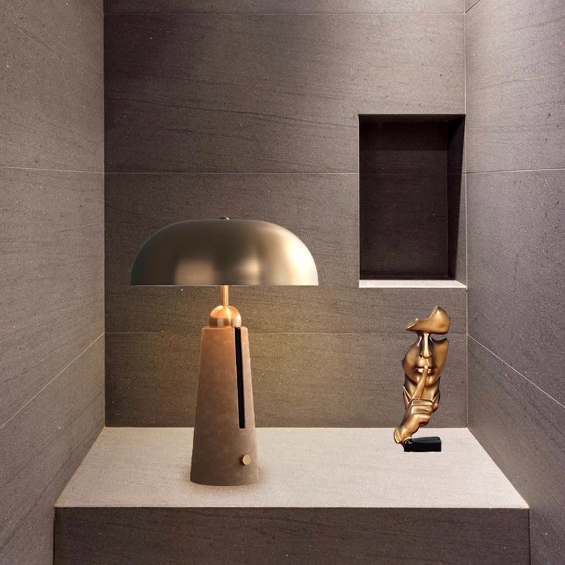 Thyra Dome-Top Sculptural Table Lamp