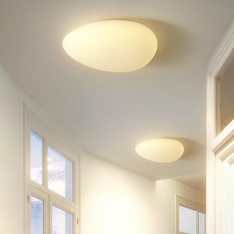 Sanne Asymmetrical Pebble Flush Ceiling Light