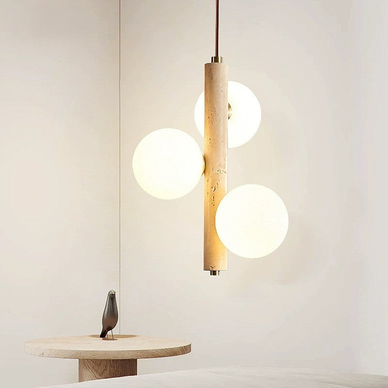 Trevona Stone Axis Pendant Light