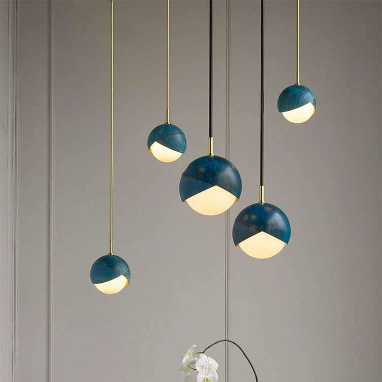 Averin Dual-Tone Globe Pendant Light