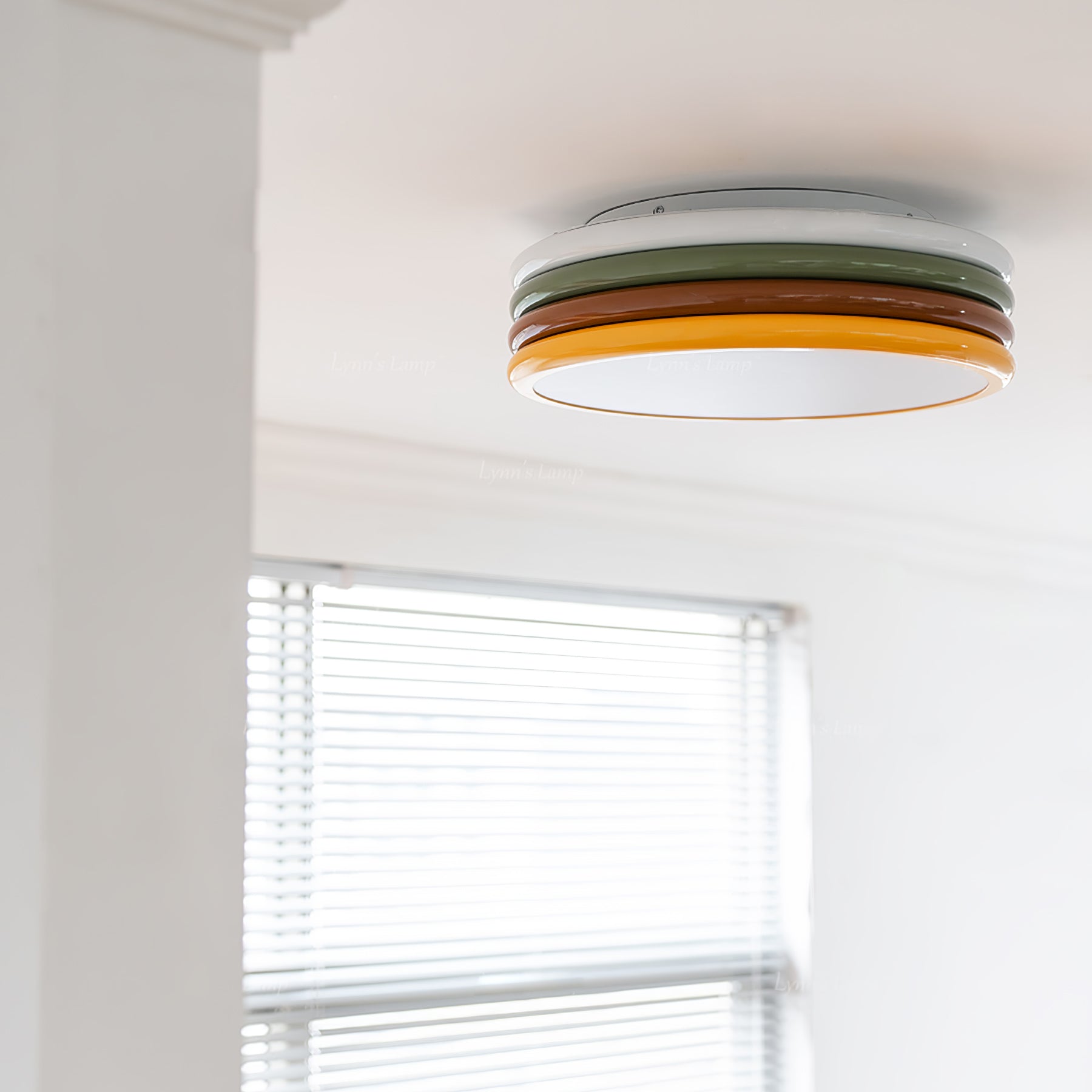 Yupizza Modern Colourful Ring Stacks Ceiling Lamp