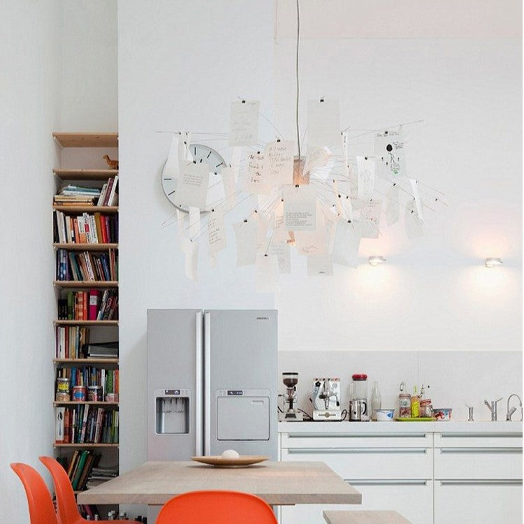 Zelmer Artistic Paper Notes Frenzy Chandelier Light