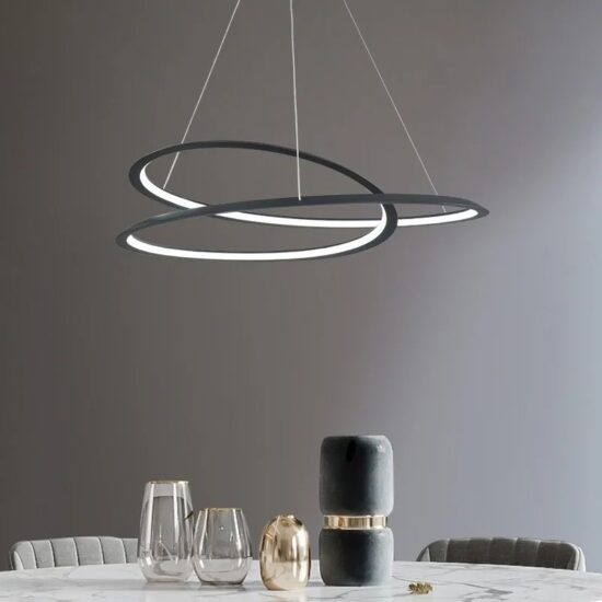 Sundström Modern Infinite Loop Organic Flow Pendant Lamp