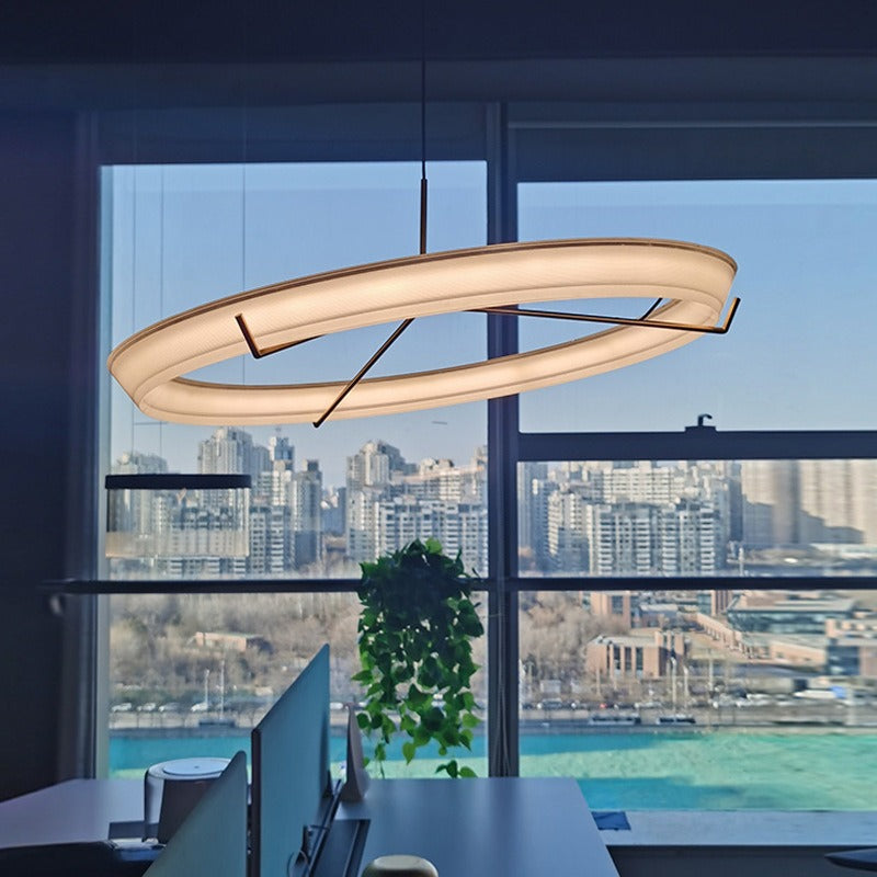 Vigga Suspended Sculptural Ring Pendant Light
