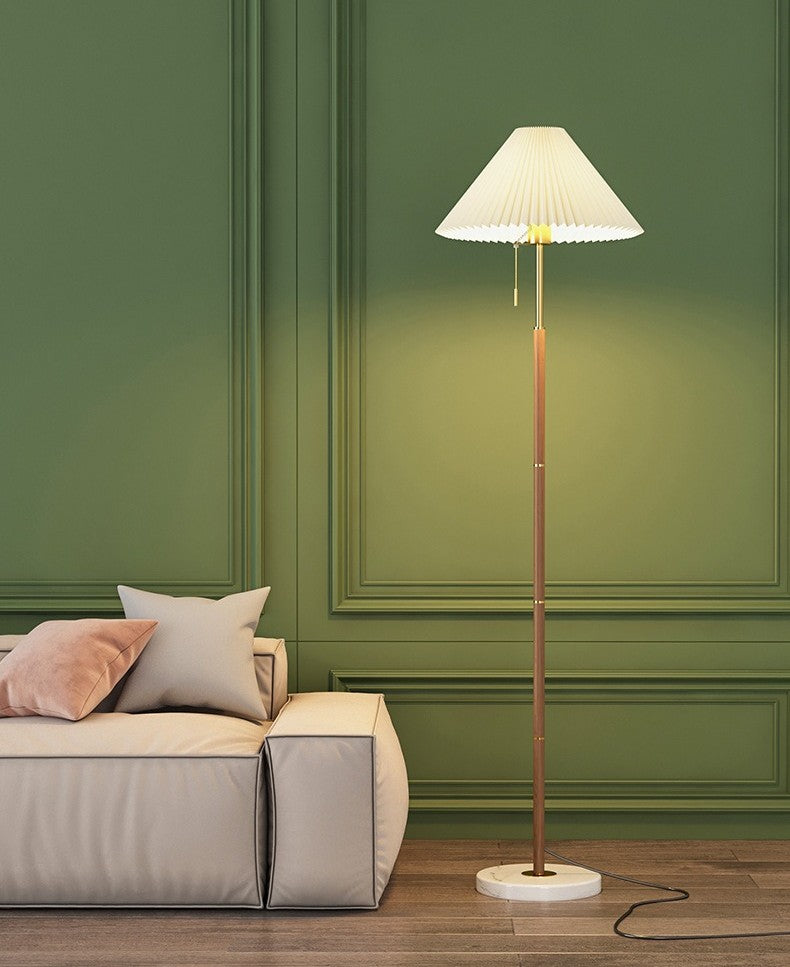 Tavira Pleated Cone Floor Lamp