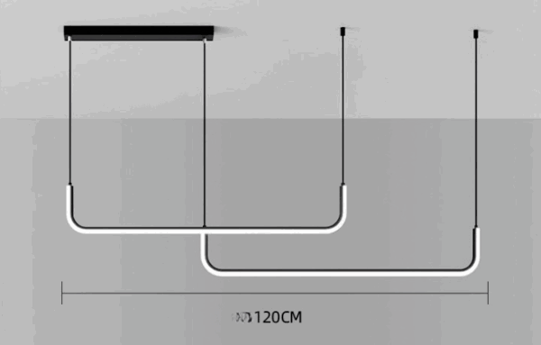 Reondata Slim Linear Pendant Lamp