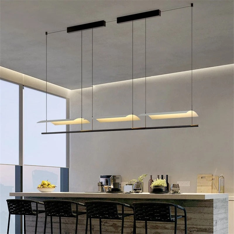 Eyvindur Linear Line And Thin Sheet Pendant Lamp