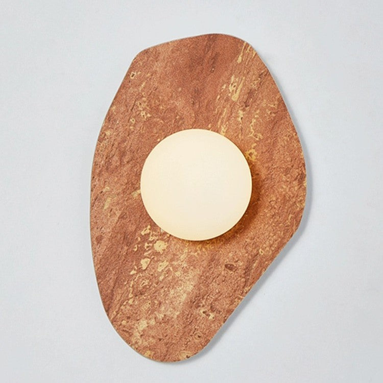 Pinparno Irregular Marble Stone Wall Light