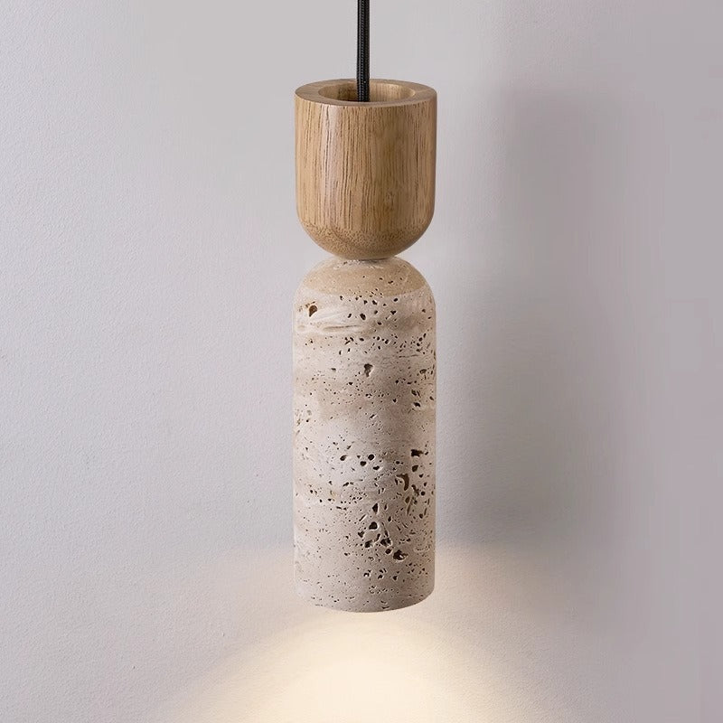 Caelun Stone Cylinder Pendant Light