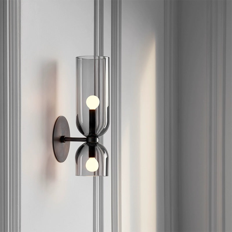 Lowewa Twin-head Glass Wall Lamp