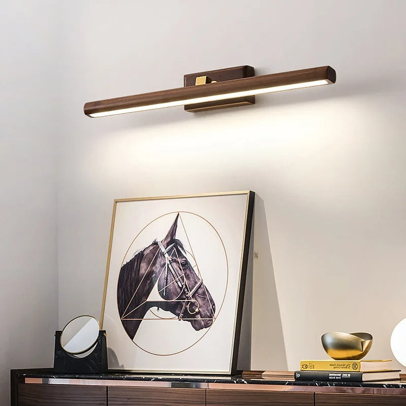 Brynjulf Scandinavian Rotating Bar Wooden Wall Lamp