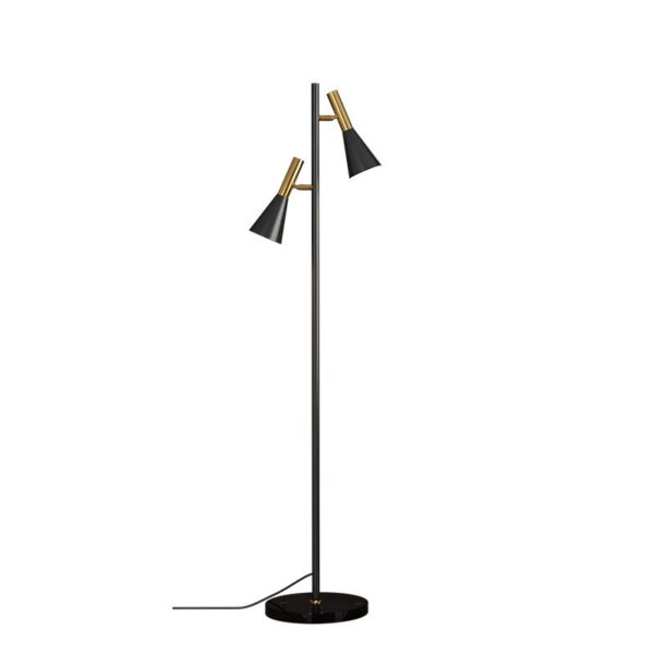 Zerath Modern Twin Cone Floor Lamp