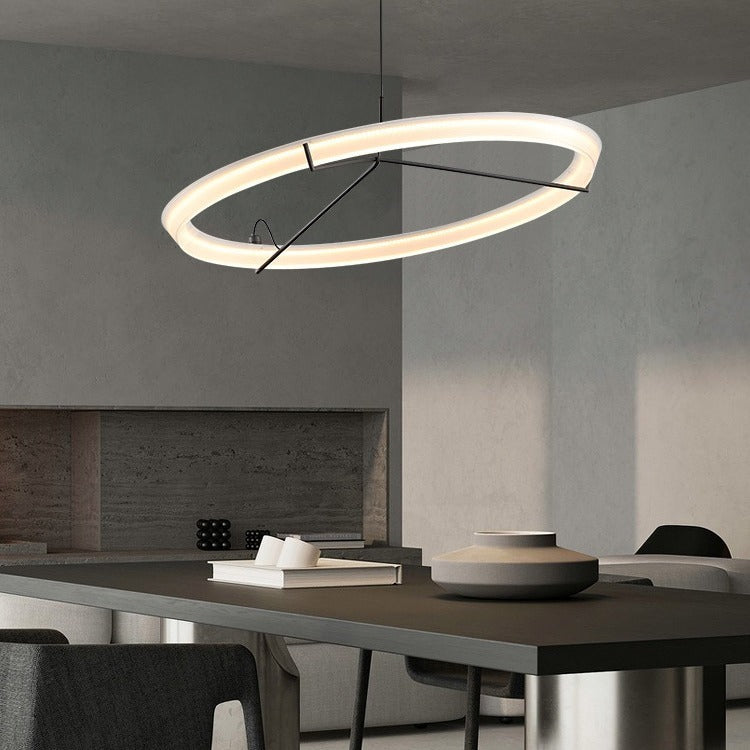 Vigga Suspended Sculptural Ring Pendant Light