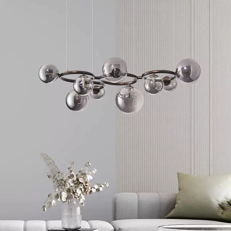Rynlor Modern Nordic Mist Orbit Chandelier Light