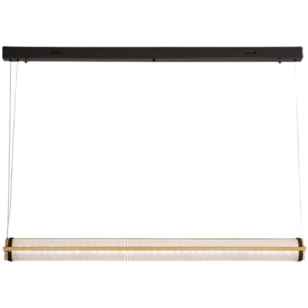 Jaraldin Modern Lux Metal Grill Linear Pendant Lamp