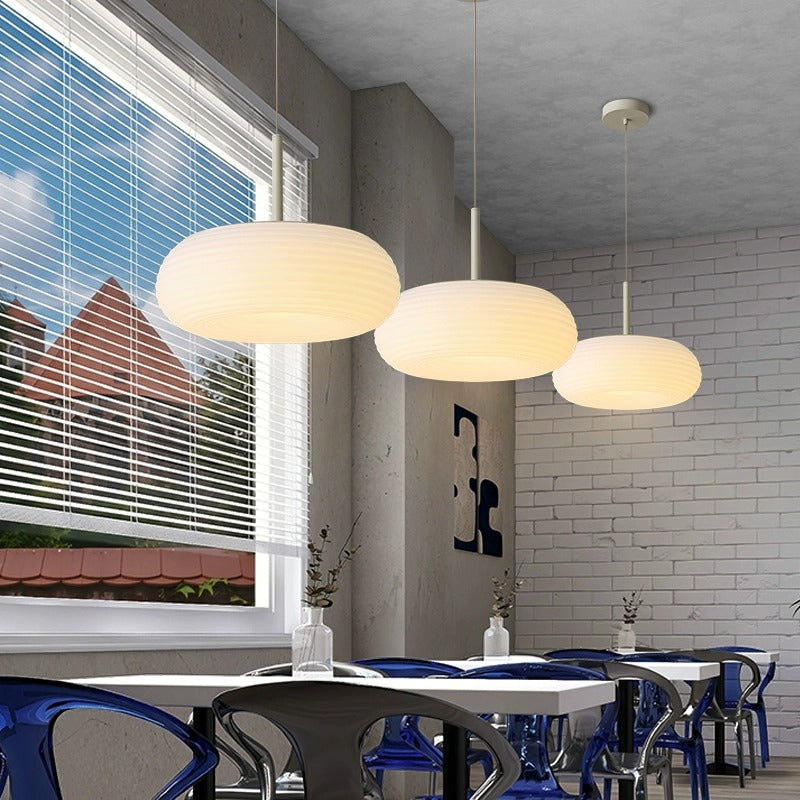 Haloa Flattened Oval Pendant Light