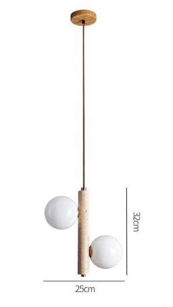 Trevona Stone Axis Pendant Light