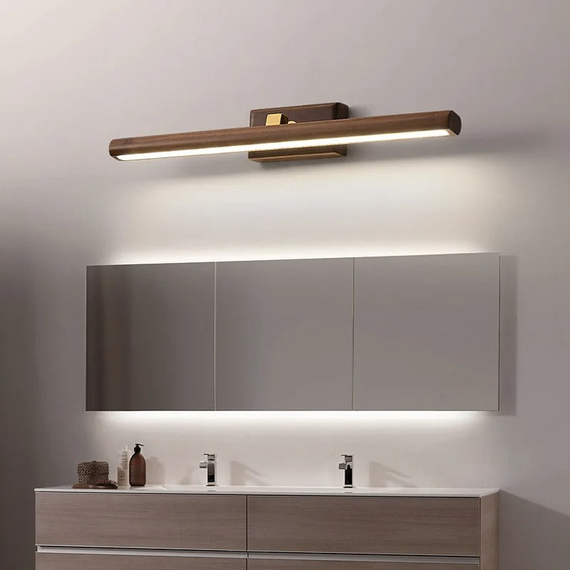 Brynjulf Scandinavian Rotating Bar Wooden Wall Lamp