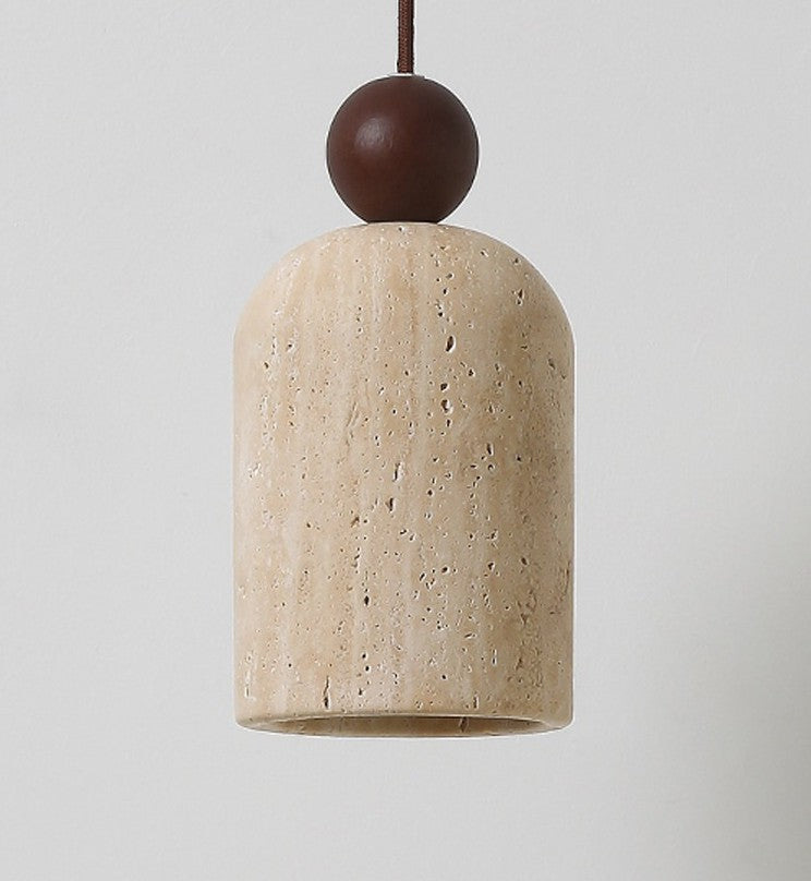 Tavira Stone Bell Pendant Light