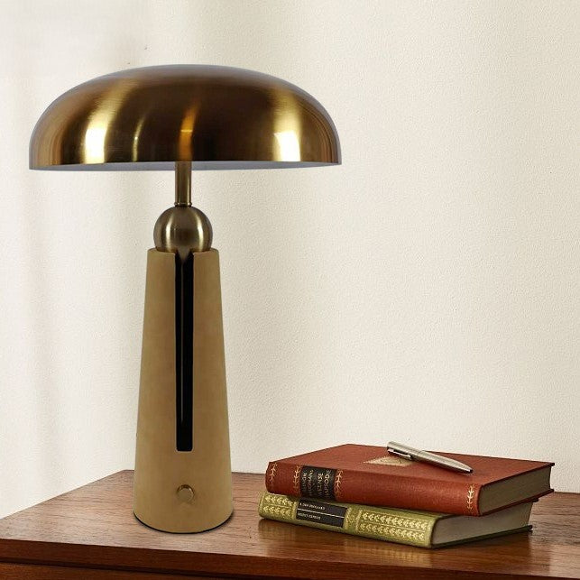 Thyra Dome-Top Sculptural Table Lamp