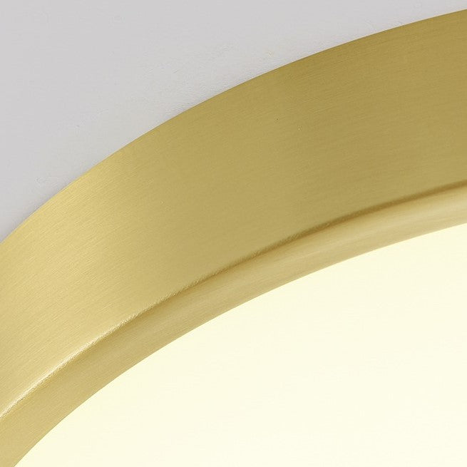 Gundanna Brass Slim Round Ceiling Light