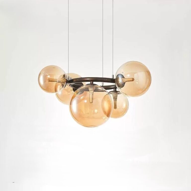 Rynlor Modern Nordic Mist Orbit Chandelier Light