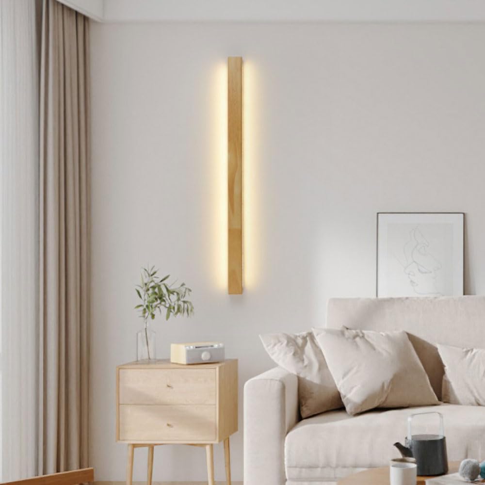 Absalomit Scandinavian Wooden Sleek Bar Wall Lamp