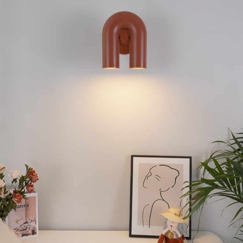 Isaksson Modern Inverted U-Loop Pipe Wall Lamp