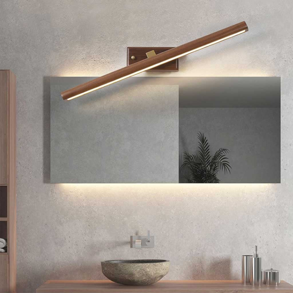 Brynjulf Scandinavian Rotating Bar Wooden Wall Lamp