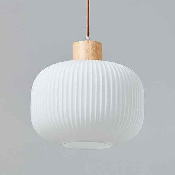 Durelle Ribbed Glass Pendant Light