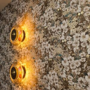 Tove Retro Brass Halo Wall Lamp