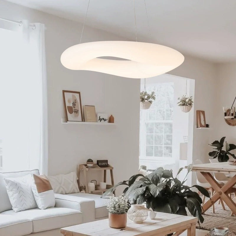 Cadurie Modern Organic Flow Ring Pendant Light