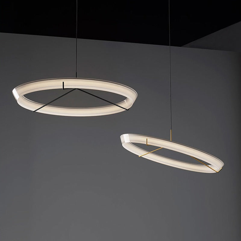 Vigga Suspended Sculptural Ring Pendant Light